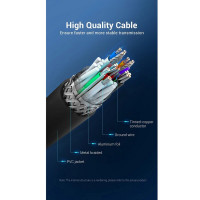 Кабель-подовжувач Vention USB 3.0 A Male to A Male  Cable 1M Black PVC Type (CONBF) (Цвет 7073) - фото № 7