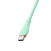 Кабель Vention USB 2.0 C Male to C Male 5A Кабель 1 м Светло-зеленый силиконовый тип (TAWGF) - изображение 3