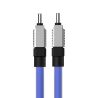 Кабель Baseus CoolPlay Series Fast Charging Cable Type-C to Type-C 100W 1m  Blue (Цвет Синий) - фото № 4