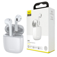 Бездротові навушники Baseus Encok True Wireless Earphones W04 White (Цвет Белый) - фото № 2