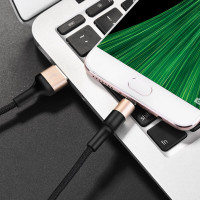 Кабель HOCO X26 Xpress charging data cable for Micro Black＆Gold (Цвет Черный) - фото № 4