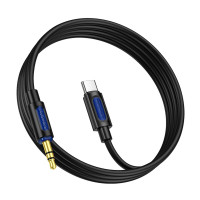 Аудіокабель BOROFONE BL20 True sound silicone digital audio conversion cable Type-C Black (Цвет 7073) - фото № 4