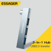 Хаб Essager Fengyang 3 in 1 Splitter  grey (EHBC03-FY0G-P) (EHBC03-FY0G-P) - зображення 3