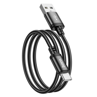 Кабель HOCO X89 Wind charging data cable Type-C(unpackaged) Black - изображение 3