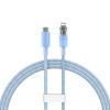 Кабель Baseus Explorer Series Fast Charging Cable with Smart Temperature Control Type-C to iP 20W 1m Blue k56902 - № 1 Кабель Baseus Explorer Series Fast Charging Cable with Smart Temperature Control Type-C to iP 20W 1m Blue (Синий) Baseus - № 1