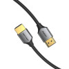 Кабель Vention Ultra Thin HDMI Male to Male HD v2.0 Cable 1.5M Gray Aluminum Alloy Type (ALEHG) - зображення 3