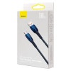 Кабель Baseus Glimmer Series Fast Charging Data Cable USB to Type-C 100W 1m Blue (Синий)- № 2