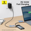 USB-хаб Baseus Metal Gleam Series II 10-in-1 USB HUB Cosmic Black(USB-C to 1*HDMI4K@120Hz+1*HDMI4K@60Hz+1*USB-A(10Gbps)+1*USB-C(10Gbps)+2*USB-A(480Mbp (Space Gray)- № 8