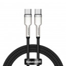 Кабель Baseus Cafule Series Metal Data Cable Type-C to Type-C 100W 1m Black