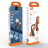 Кабель WUW-X203 USB Micro 2,4A 1m black (Цвет Черный) - фото № 5