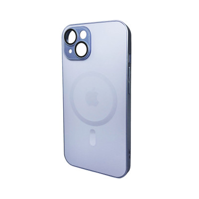Чохол для смартфона AG Glass Matt Frame Color MagSafe Logo for Apple iPhone 14 Sierra Blue (AGMattFrameMGiP14SierraBlue) - изображение 1