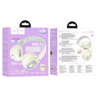 Навушники HOCO W50 Cute fun BT headphones Milky white (Цвет Milky-White) - фото № 6