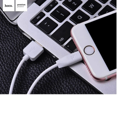 Кабель HOCO X1 USB to iP 2.4A, 2м, PVC, роз'єми PVC, Білий (6957531032014) - зображення 2