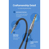 Аудіокабель Vention Cotton Braided 3.5mm TRS Male to 6.35mm Male Audio Cable 5M Gray Aluminum Alloy Type (BAUHJ) (Gray)- № 3
