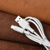 Кабель HOCO X25 USB to Micro 2A, 1m, PVC, PVC connectors, White (Цвет Білий) - фото № 5