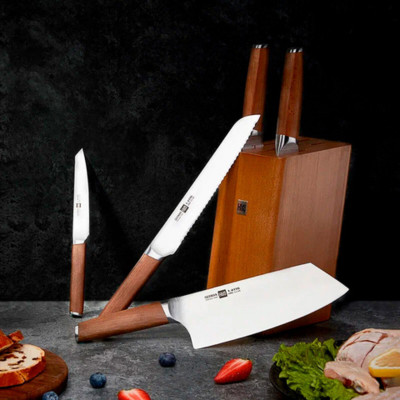 Набір ножів з підставкою Xiaomi HuoHou з 6 предметів - зображення 3