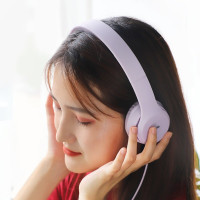 Навушники HOCO W21 Graceful charm wire control headphones Purple (Цвет Фиолетовый) - фото № 4
