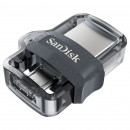 Флеш-накопичувач SanDisk USB 3.0 Ultra Dual Drive OTG M3.0 128Gb (150Mb/s) Black