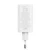 Мережевий зарядний пристрій Baseus GaN6 Pro Fast Charger 2C+2U 65W  EU Moon White((With:Mini White Cable Type-C to Type-C 100W(20V/5A) 1m White） (Moon-White)- № 8