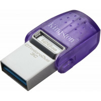 Флеш-накопичувач Kingston USB 3.2 DT microDuo 3C 128GB (Type-A/Type-C) (200Mb/s)  - фото № 2