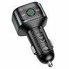 АЗП з FM-модулятором HOCO E67 Fighter QC3.0 18W car BT FM transmitter Black (Черный)- № 4