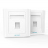 Мережева розетка Vention 1 Port keystone Jack Wall Plate White 86 Type (IFAW0) - № 2