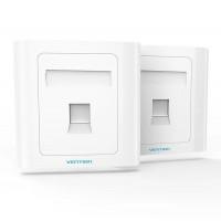 Мережева розетка Vention 1 Port keystone Jack Wall Plate White 86 Type (IFAW0)  - фото № 2