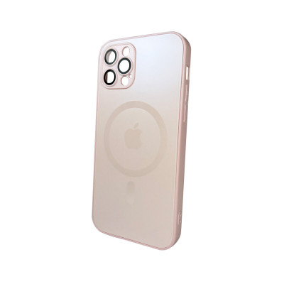 Чохол для смартфона AG Glass Matt Frame Color MagSafe Logo for Apple iPhone 12 Pro Max Chanel Pink - изображение 1