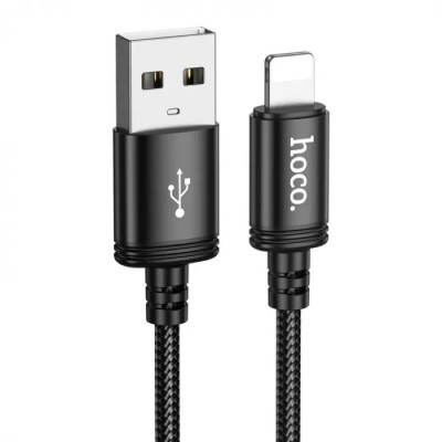 Кабель HOCO X91 Radiance charging data cable for iP(L=3M) Black (6931474788702) - зображення 1