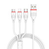 Кабель BOROFONE BX17 3-in-1 Enjoy charging cable for iP+Micro+Type-C White k55591 - № 1 Кабель BOROFONE BX17 3-in-1 Enjoy charging cable for iP+Micro+Type-C White (7068) Borofone - № 1