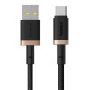 Кабель Baseus Dura Series Fast Charging Cable USB to Type-C 60W 2m Gold+Black k57438 - № 1 Кабель Baseus Dura Series Fast Charging Cable USB to Type-C 60W 2m Gold+Black (Gold-Black) Baseus - № 1