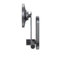 Автотримач для телефона Baseus T-Space Series Folding Metal Car Mount Magnetic Phone Holder Frost Silver (Цвет Silver) - фото № 4