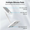 Тримач для телефона Height Adjustable Desktop Cell Phone Stand White Aluminum Alloy Type (KCQW0) (White)- № 5