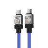 Кабель Baseus CoolPlay Series Fast Charging Cable Type-C to Type-C 100W 1m  Blue (Синий)- № 5
