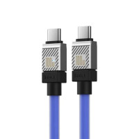 Кабель Baseus CoolPlay Series Fast Charging Cable Type-C to Type-C 100W 1m  Blue (Цвет Синий) - фото № 5