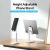 Тримач для телефона Height Adjustable Desktop Cell Phone Stand White Aluminum Alloy Type (KCQW0) (White)- № 7