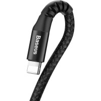 Кабель Baseus Fish eye Spring Data Cable Lightning 1m Black (Колір Черный) - фото № 3