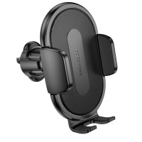 Автотримач для телефона BOROFONE BH133 Rio push-type car holder (air outlet) Black (Колір Black) - фото № 3