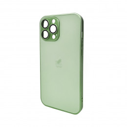 Чохол для смартфона AG Glass Matt Frame Color Logo for Apple iPhone 13 Pro Max Light Green