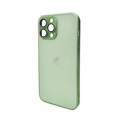 Чохол для смартфона AG Glass Matt Frame Color Logo for Apple iPhone 13 Pro Max Light Green - зображення 1