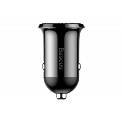 Автомобільний зарядний пристрій Baseus Grain Pro Car Charger (Dual USB 4.8A ) Black (CCALLP-01) - зображення 3