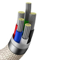 Кабель Baseus Crystal Shine Series Fast Charging Data Cable Type-C to iP 20W 1.2m Pink (Колір 7089) - фото № 5
