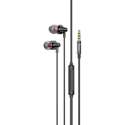 Навушники HOCO M90 Delight wire-controlled earphones with microphone Black Shadow - изображение 1
