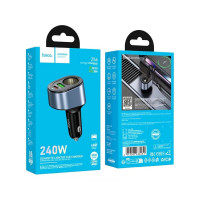Автомобільний зарядний пристрій HOCO Z56 Friend PD35W+QC3.0 cigarette lighter car charger Black (Колір 7073) - фото № 2