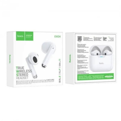 Навушники HOCO EW34 Full true wireless BT headset White (6931474791030) - зображення 3