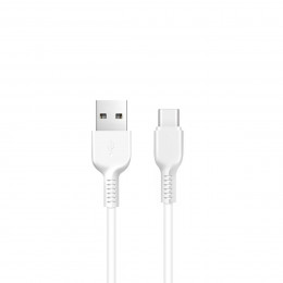 Кабель HOCO X20 USB to Type-C 2A, 3m, PVC, TPE connectors, White