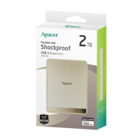 Портативний SSD Apacer AS724 512 GB USB 3.2 Gen.2 Type-C Read/Write 500MB/s Cream (Цвет Кремовий) - фото № 2