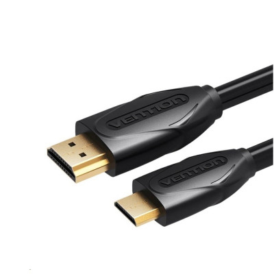 Кабель Vention Mini HDMI - HDMI Cable 18 Gbps 1M Black (VAA-D02-B100) - изображение 1