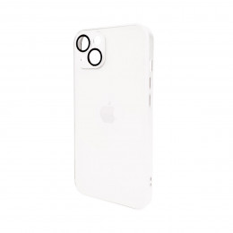 Чохол для смартфона AG Glass Matt Frame Color Logo for Apple iPhone 13 Pearly White
