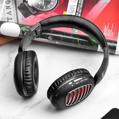 Навушники HOCO W23 Brilliant sound wireless headphones Black - изображение 3